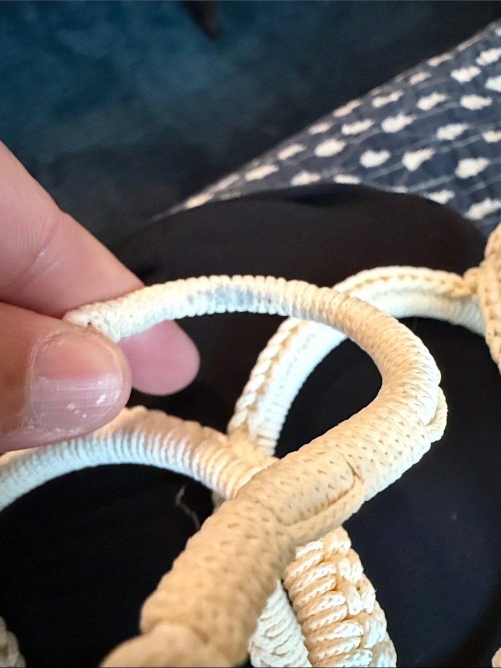 IKEA KOMPLEMENT Cream Multi-Ring Scarf and Accessory Hanger